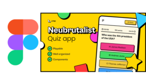 Figma Neubrutalist Quiz App