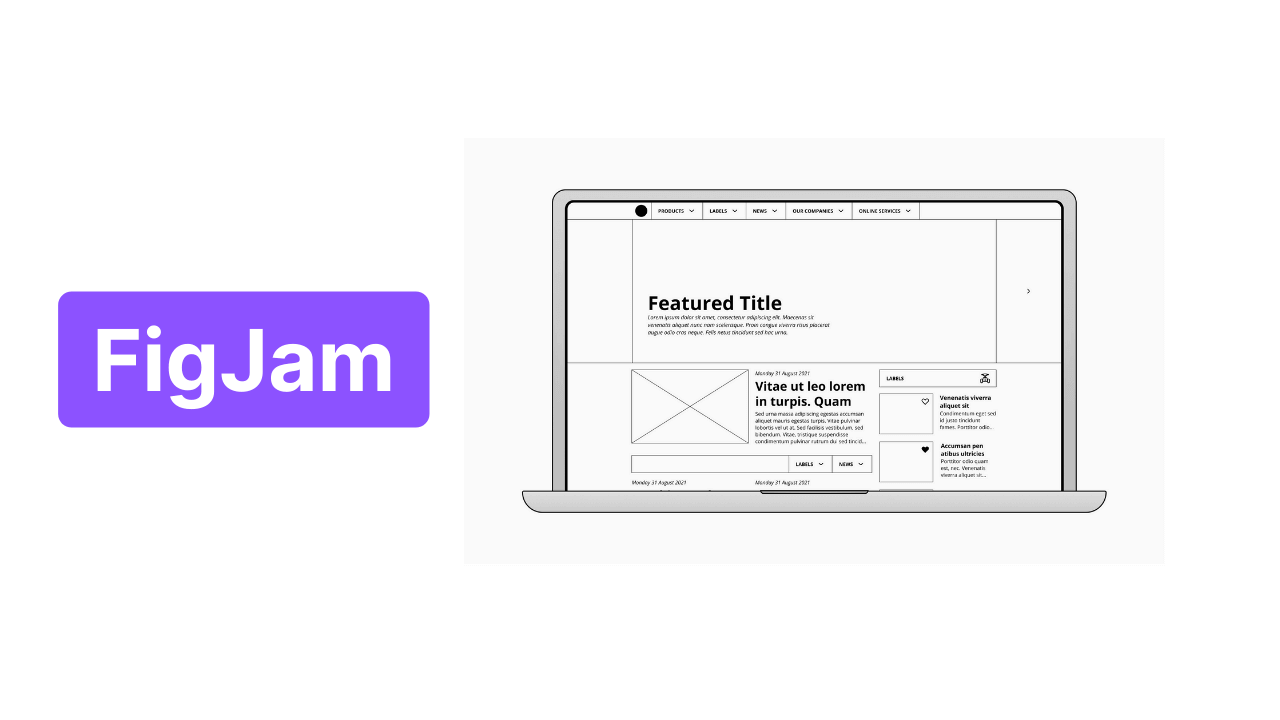 Mockup Wireframe Template in FigJam