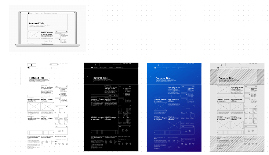 FigJam Mockup Wireframe Template 